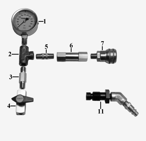 T50023 Compression Tester Individual Tester for ALCO Engines
