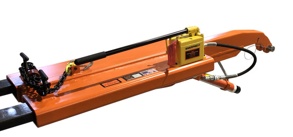 T64790 - Forklift Appliance Lifter With Manual Hydraulic Pump- Accommodates  All Attachments for T57170 C Frame Manipulator – Tesco Tools