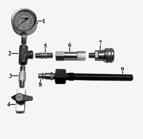 T50181  Male Quick Disconnect Plug for Compression Tester